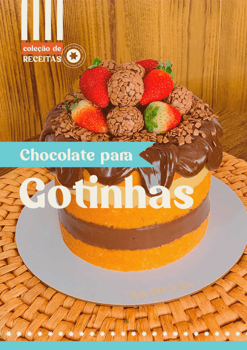 18 Capa Cobertura chocolate gotas