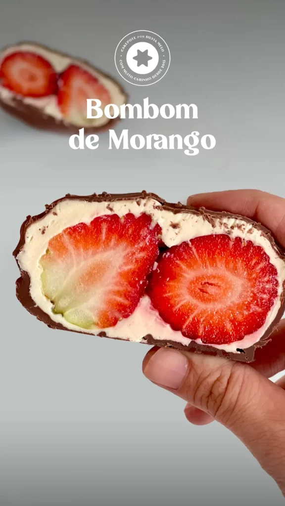 Bombom de morango