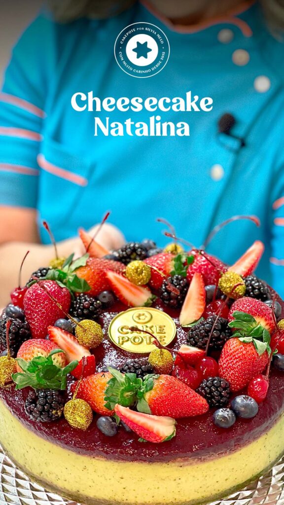 Cheesecake Natalina - Oficina de Lives