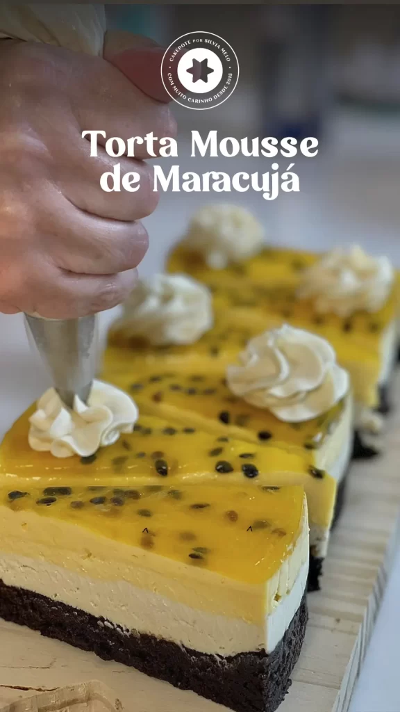 Torta Mousse de maracujá